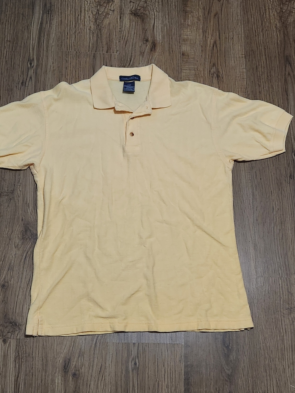 Men's Pale Yellow Short-Sleeve Polo